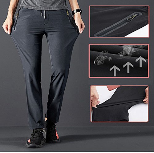 Rdruko Men's Jogger Casual Pants Lightweight Breathable Quick Dry Hiking Running Outdoor Sports Pants