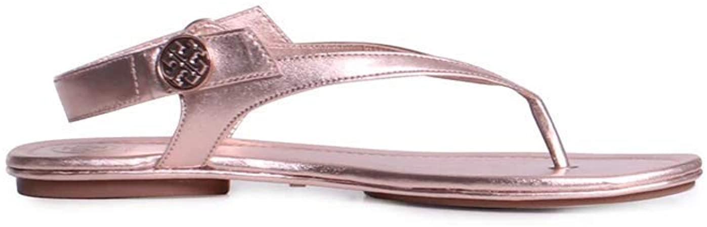 Tory Burch Womens Minnie Leather Travel Flat Sandals - JOY2ESpree
