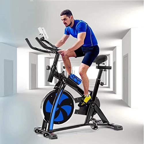 SUIPGAN Exercise Bike, Indoor Cycling Bike Stationary, Workout Bike for Home Cardio Gym with Tablet Mount, Pulse Sensor and LCD Monitor (Black/Blue) - JOY2ESpree