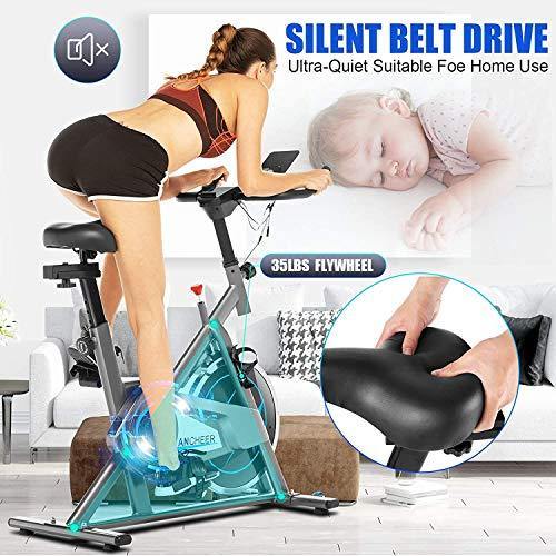 ANCHEER Exercise Bike with APP connection, 35LB Flywheel Max. - JOY2ESpree