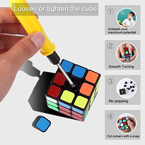 Speed Cube Set, ROXENDA Magic Cube Set of 2x2x2 3x3x3 Cube Smooth Puzzle Cube - JOY2ESpree