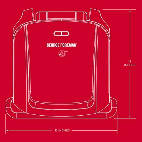 George Foreman 4-Serving Removable Plate Grill and Panini Press, Black, GRP1060B - JOY2ESpree