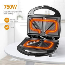 
                        
                          Cargar imagen en el visor de la galería, OSTBA Sandwich Maker, Toaster and Electric Panini Press with Non-stick plates, LED Indicator Lights, Cool Touch Handle, Black - JOY2ESpree
                        
                      