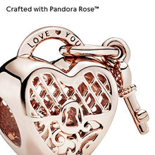 
                        
                          Load image into Gallery viewer, Pandora Jewelry Love You Lock Pandora Rose Charm - JOY2ESpree
                        
                      