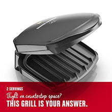 
                        
                          Muat gambar ke penampil Galeri, George Foreman 2-Serving Classic Plate Electric Indoor Grill and Panini Press, Black, GR10B - JOY2ESpree
                        
                      
