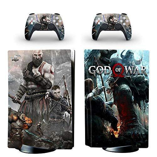 God of War PS5 Standard Disc Skin Sticker Decal Cover for Playstation 5 Console Controller PS5 Skin Sticker Vinyl-Yspf0803 - JOY2ESpree