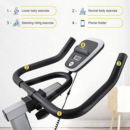 MaxKare Exercise Bike Stationary Indoor Cycling Bike with 35 LBS Flywheel Display Panel Belt Drive for Home Cardio Workout - JOY2ESpree