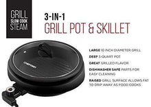 
                        
                          Muat gambar ke penampil Galeri, Chefman 3-in-1 Indoor Grill Pot &amp; Skillet, Versatile Simmer, Stir Fry and Serve - JOY2ESpree
                        
                      