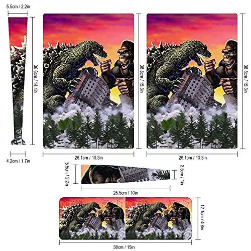 PS5 console controller skin sticker God-zilla Vs. King Kong PlayStation 5 full body vinyl skin sticker protection decal(Digital edition) - JOY2ESpree