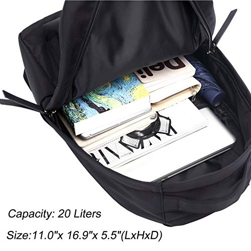HawLander Lightweight Backpack for Women or Girls, Mid-Volume 20.0L