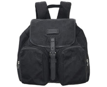 
                        
                          Muat gambar ke penampil Galeri, Gucci Unisex Two Front Pockets Black GG Nylon Medium Backpack 510343 1000
                        
                      