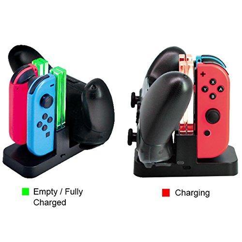 Whiteoak Switch Pro Controller Charger for Nintendo Switch Joy-Con Charging Dock Station Stand - JOY2ESpree