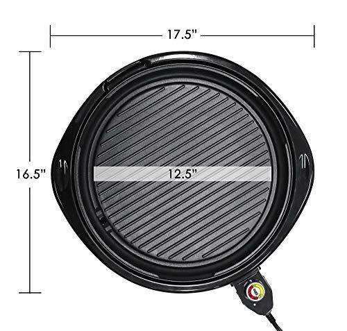 Elite Gourmet Smokeless Indoor Electric BBQ Grill with Glass Lid Dishwasher Safe - JOY2ESpree