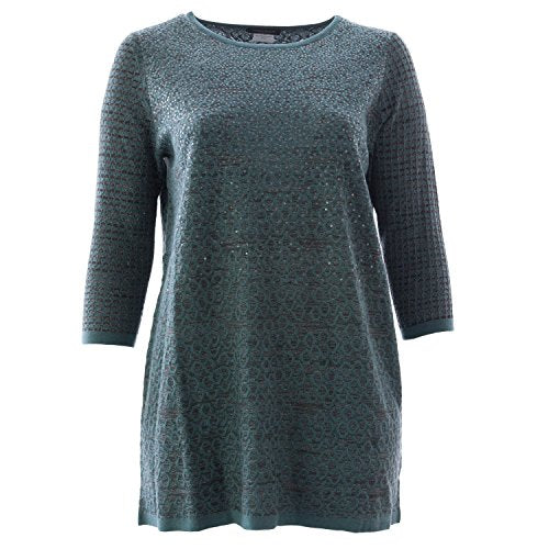 Marina Rinaldi Women's Alida Embellished Sweater Turquoise
