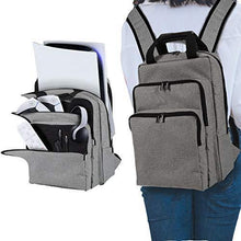 
                        
                          Load image into Gallery viewer, PS5 Carrying Case Portable Shockproof PS5 Travel Bag Compatible with Playstation 5 Console, 3 Layers Travel Backpack Large Capacity Storage Bag - JOY2ESpree
                        
                      