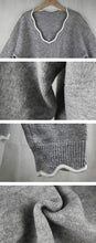 
                        
                          Muat gambar ke penampil Galeri, Rungion Womens Long Sleeve V Neck Pullover Sweaters Cute Knitted Winter Oversized Blouse Tops
                        
                      