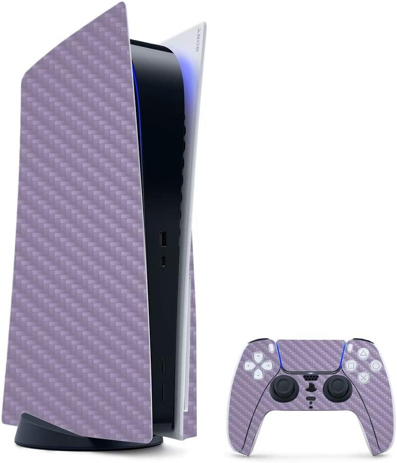 MightySkins Carbon Fiber Skin Compatible with PS5 / Playstation 5 Digital Edition Bundle - JOY2ESpree