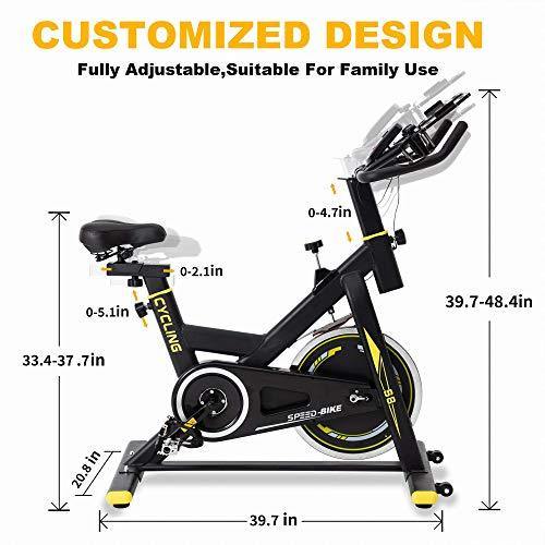 BINHIA Exercise Bike Indoor Cycling Bike Stationary - Cycle Bike with Ipad Mount &Comfortable Seat Cushion - JOY2ESpree
