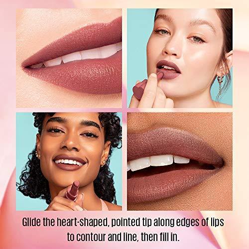 KAJA Air Heart | Lightweight Natural Finish Lipstick | 07 Lover - mauvy brown