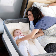 
                        
                          画像をギャラリービューアに読み込む, Mika Micky Bedside Sleeper Bedside Crib Easy Folding Portable Crib,Grey
                        
                      