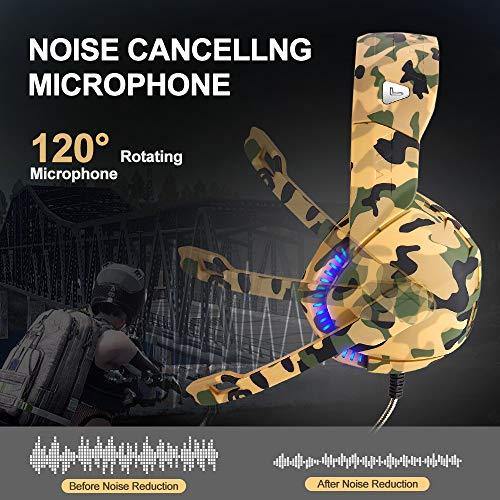 PS4 Gaming Headset with 7.1 Surround Sound, Xbox One Headset with Noise Canceling Mic & LED Light - JOY2ESpree