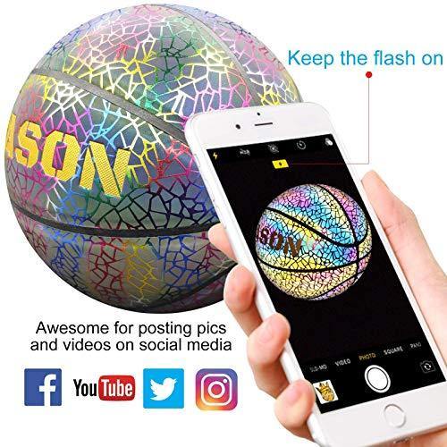 KPASON Basketball Holographic Glow in The Dark Basketball - JOY2ESpree
