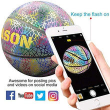 
                        
                          गैलरी व्यूवर में इमेज लोड करें, KPASON Basketball Holographic Glow in The Dark Basketball - JOY2ESpree
                        
                      