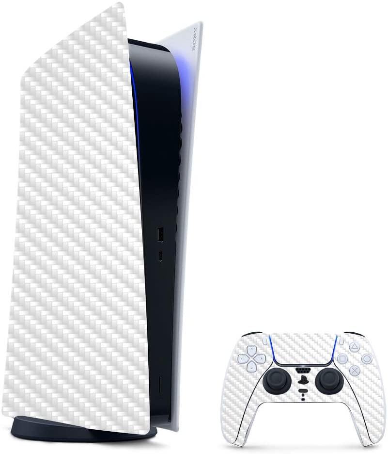 MightySkins Carbon Fiber Skin Compatible with PS5 / Playstation 5 Digital Edition Bundle - JOY2ESpree