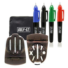 
                        
                          Load image into Gallery viewer, Golf-EZ TRI-LINE Golf Ball Alignment Kit with Carry Case | Swing Path Arrows &amp; Ball Identifiers - JOY2ESpree
                        
                      