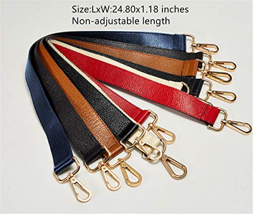 ESUPPORT Purse Straps Replacement Leather Handbags Shoulder Bag Wallet DIY 24.80 Inch Long (Black)