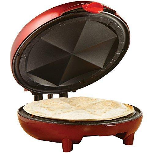 Brentwood Quesadilla Maker, 8-inch, Red - JOY2ESpree