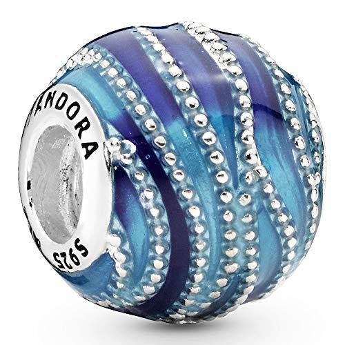 Pandora Jewelry Blue Swirls Sterling Silver Charm - JOY2ESpree