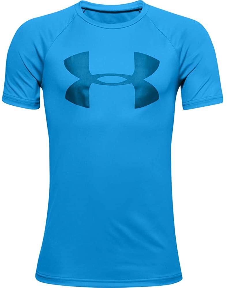 Under Armour Boys' Tech Big Logo Short Sleeve Gym T-Shirt