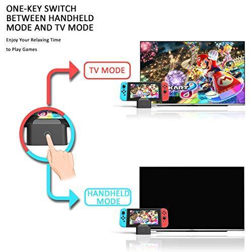 Dock Station for Nintendo Switch, KSW KINGDO TV Adapter for Switch, Portable Charging Stand - JOY2ESpree