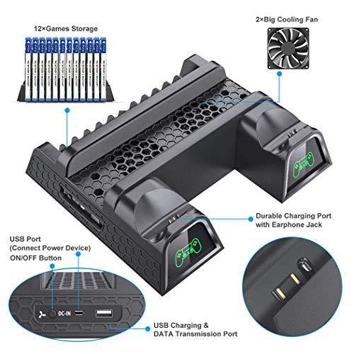 OIVO PS4 Stand Cooling Fan Station for Playstation 4/PS4 Slim/PS4 Pro - JOY2ESpree