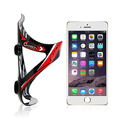 Wiel Full Carbon Fiber Bicycle Bike Light Drink Water Bottle Cage Holder