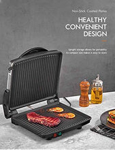 
                        
                          Muat gambar ke penampil Galeri, Panini Press Grill, Yabano Gourmet Sandwich Maker Non-Stick Coated Plates 11" x 9.8" - JOY2ESpree
                        
                      
