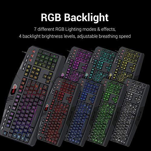 Redragon S101 Wired Gaming Keyboard and Mouse Combo RGB Backlit Gaming Keyboard - JOY2ESpree