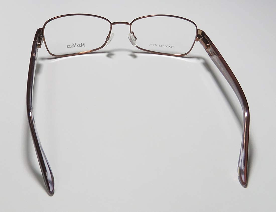 Max Mara 1128 Womens/Ladies Designer Full-rim Crystals Flexible Hinges Authentic Contemporary Classy Eyeglasses/Eyewear