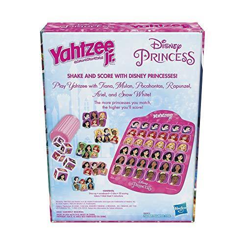 Hasbro Gaming Yahtzee Jr.: Disney Princess Edition Board Game for Kids Ages 4 and Up - JOY2ESpree