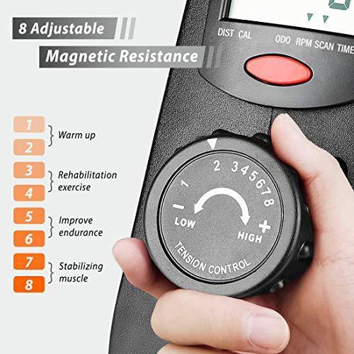 YOSUDA Under Desk Bike Pedal Exerciser - Magnetic Mini Exercise Bike for Arm /Leg Exercise, Desk Pedal Bike for Home/ Office Workout - JOY2ESpree