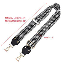 
                        
                          गैलरी व्यूवर में इमेज लोड करें, Bag/Purse Strap Replacement Crossbody Shoulder For Women Adjustable Jacquard Woven Cotton Guitar Strap Banjo Strap Style
                        
                      
