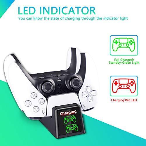 PS5 Controller Charger, Dual USB Type C PS5 DualSense Controller Charging Station - JOY2ESpree