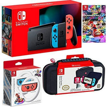 
                        
                          Load image into Gallery viewer, Nintendo Switch Bundle: 32GB Console Red and Blue Joy-Con - JOY2ESpree
                        
                      