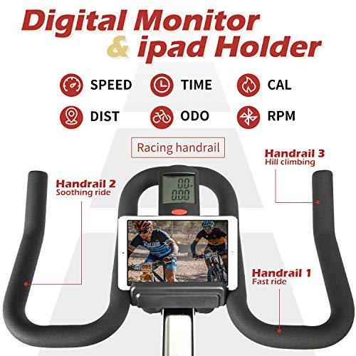 ADVENOR Magnetic Resistance Exercise Bike, Indoor Stationary Bikes - JOY2ESpree