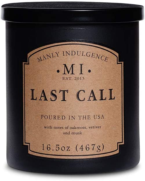 Manly Indulgence Sea Salt & Ginger Scented Jar Candle, 15 Oz, White