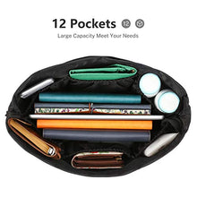 
                        
                          Load image into Gallery viewer, bridawn Nylon Tote Organizer Purse Insert Pocketbook Organizer Insert Handbag Divider with Handles Zipper Closure
                        
                      