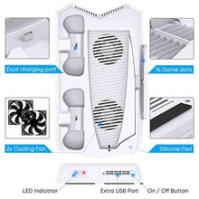 
                        
                          Load image into Gallery viewer, Vertical Stand with Cooling Fan for PS5 Console and Playstation 5 Digital Edition - JOY2ESpree
                        
                      