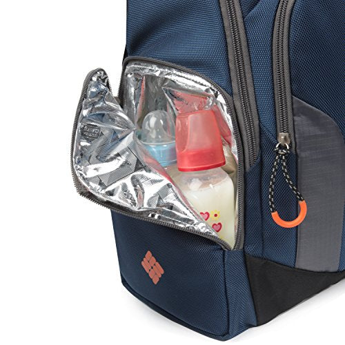 Columbia Summit Rush Backpack Diaper Bag, Navy