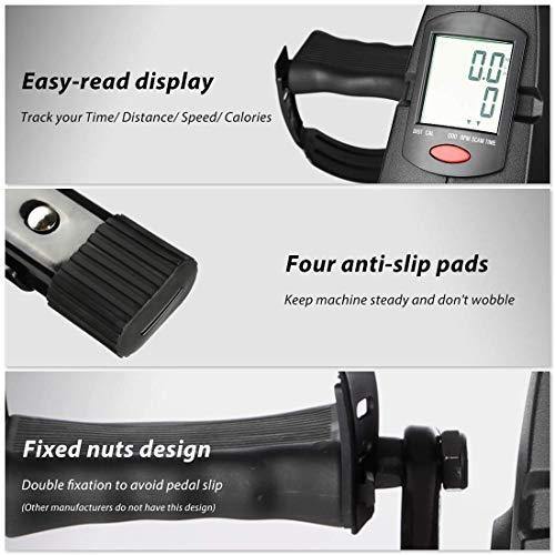 YOSUDA Under Desk Bike Pedal Exerciser - Magnetic Mini Exercise Bike for Arm /Leg Exercise, Desk Pedal Bike for Home/ Office Workout - JOY2ESpree
